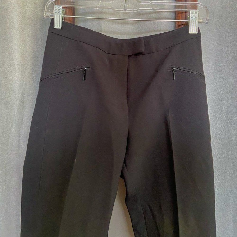 Mango Black Pleated Straight-legged Pants